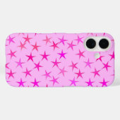 Satin-Sterne, orchiert auf blassrosa Case-Mate iPhone Hülle (Rückseite (Horizontal))