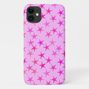 Satin-Sterne, orchiert auf blassrosa Case-Mate iPhone Hülle