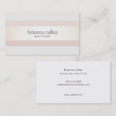 Satin Stripter Rosa Schönheitssalon und Wellness-C Visitenkarte (Vorne/Hinten)