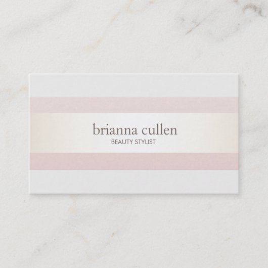 Satin Stripter Rosa Schönheitssalon und Wellness-C Visitenkarte (Vorderseite)
