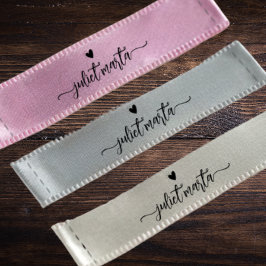 Satin-Tag für den benutzerdefinierten grauen Schni Satinband