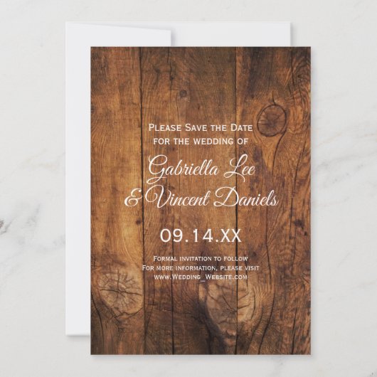 Satin- und Pferdebeißer-Western Hochzeit Sichern S Einladung (Rückseite)