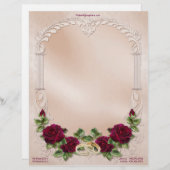 Satin Wedding in Pink - Anpassen Briefkopf (Vorne/Hinten)