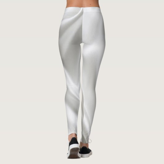 Satin White Leggings (Rückseite)