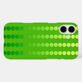 Satindots - Kalkgrün Case-Mate iPhone Hülle (Rückseite (Horizontal))