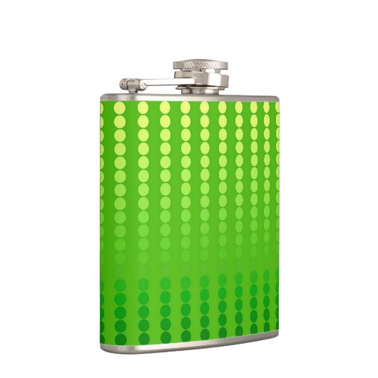 Satindots - Kalkgrün Flachmann (Rechts)