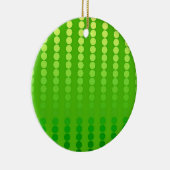 Satindots - Kalkgrün Keramik Ornament (Rechts)