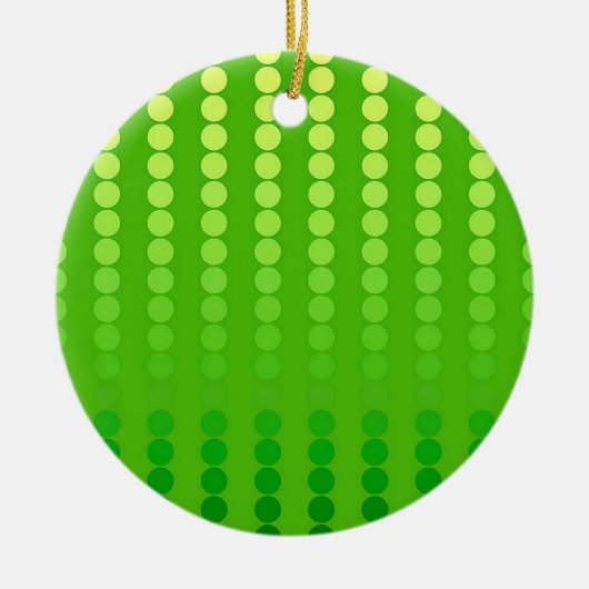 Satindots - Kalkgrün Keramik Ornament (Vorne)