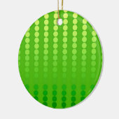 Satindots - Kalkgrün Keramik Ornament (Links)