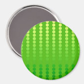 Satindots - Kalkgrün Magnet (Vorderseite/Rückseite)
