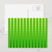 Satindots - Kalkgrün Postkarte (Vorne/Hinten)
