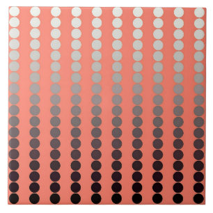 Satindots - Korallen und Zinnhalter Fliese
