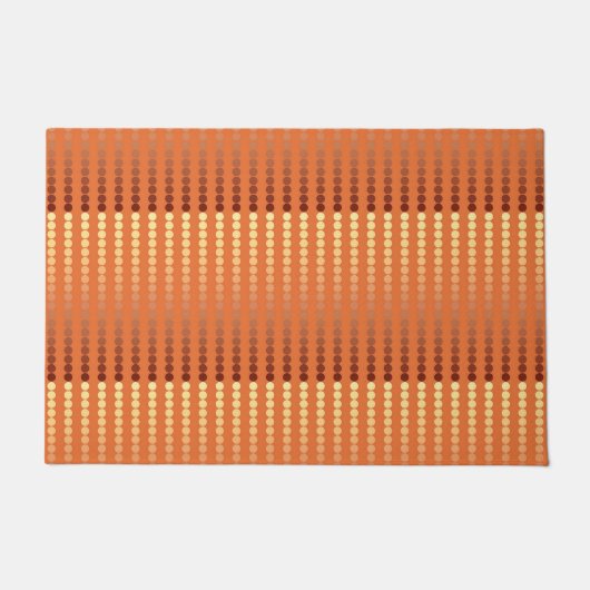 Satindots - Rostbraun und Gold Fußmatte (Vorderseite)