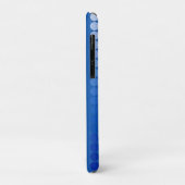 Satindots - Stahlblau Case-Mate iPhone Hülle (Hinten/Links)