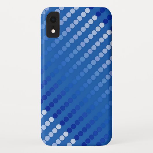 Satindots - Stahlblau Case-Mate iPhone Hülle (Rückseite)