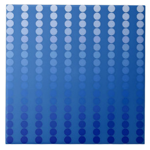 Satindots - Stahlblau Fliese