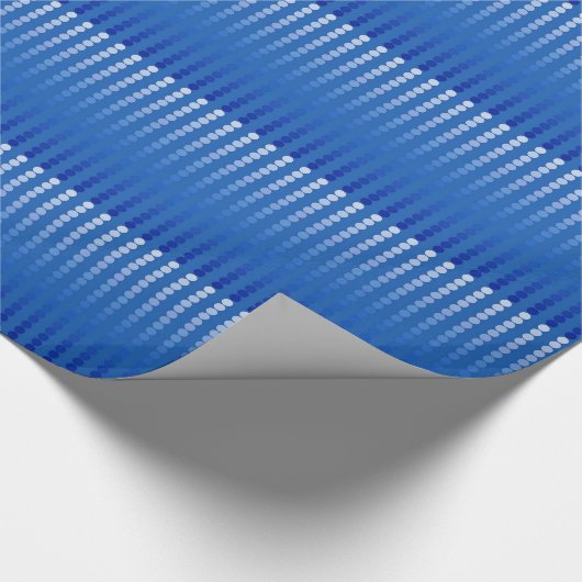 Satindots - Stahlblau Geschenkpapier (Ecke)