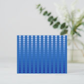 Satindots - Stahlblau Postkarte (Stehend Vorderseite)