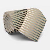 Satindots - Taupe und Zinngrau Krawatte (Gerollt)