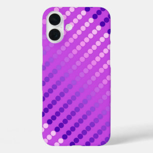 Satindots - violett und orchid iPhone 16 plus hülle