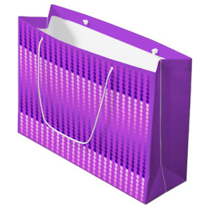 Satindots - violett und orchid große geschenktüte