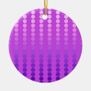 Satindots - violett und orchid keramikornament