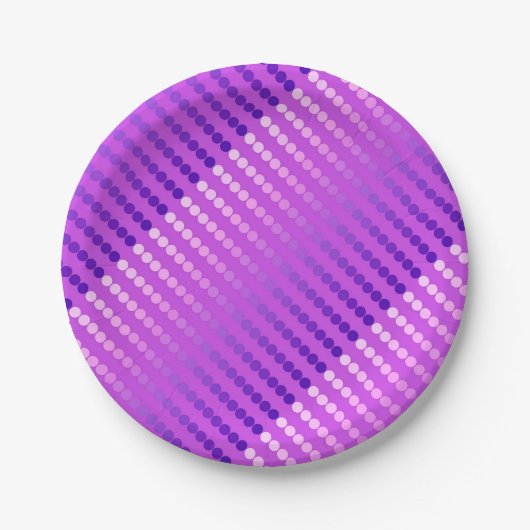Satindots - violett und orchid pappteller (Vorderseite)