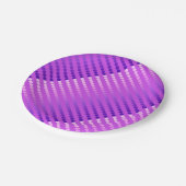 Satindots - violett und orchid pappteller (Schrägansicht)