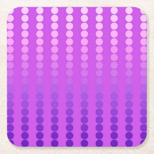 Satindots - violett und orchid rechteckiger pappuntersetzer