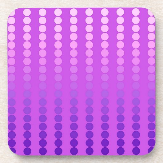 Satindots - violett und orchid untersetzer (Vorderseite)