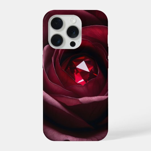 Satinheart Rouge – Rose Gem Phone Case iPhone Hülle (Rückseite)