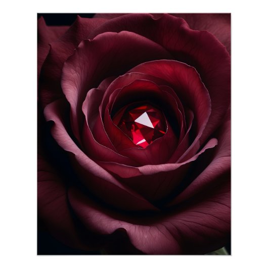 Satinheart Rouge – Ruby Rose Art Poster (Vorderseite)