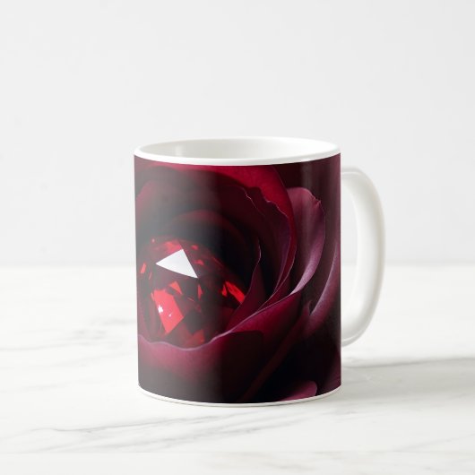 Satinheart Rouge – Ruby Rose Mug Kaffeetasse (VorderseiteRechts)