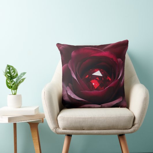 Satinheart Rouge – Ruby Rose Pillow Kissen (Stuhl )