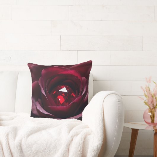 Satinheart Rouge – Ruby Rose Pillow Kissen (Liege)