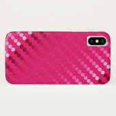 Satinpunkte - Fuchsienfarben Case-Mate iPhone Hülle (Rückseite (Horizontal))