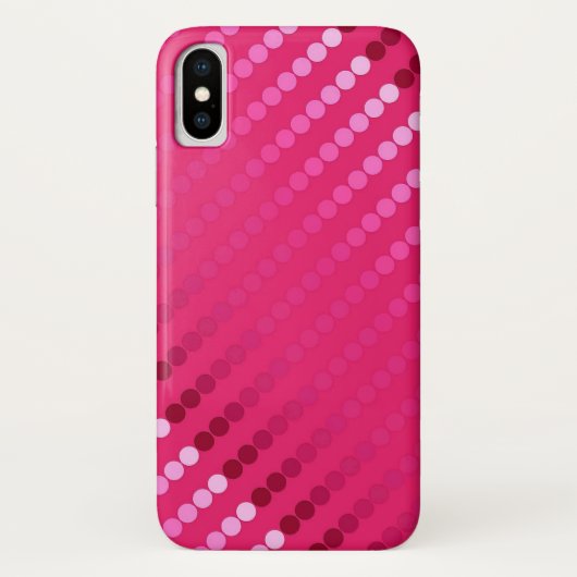 Satinpunkte - Fuchsienfarben Case-Mate iPhone Hülle (Rückseite)