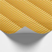 Satinpunkte - Gold und Senf Geschenkpapier (Ecke)