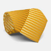 Satinpunkte - Gold und Senf Krawatte (Gerollt)