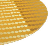 Satinpunkte - Gold und Senf Schneidebrett (Ecke)