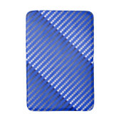 Satinpunkte - Kobaltblau und Zinn Badematte (Vorderseite Vertikal)