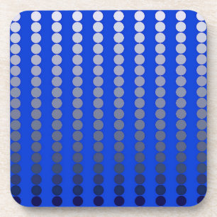 Satinpunkte - Kobaltblau und Zinn Untersetzer