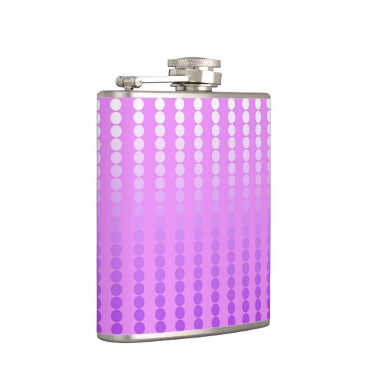 Satinpunkte - Orchideenfarben Flachmann (Rechts)