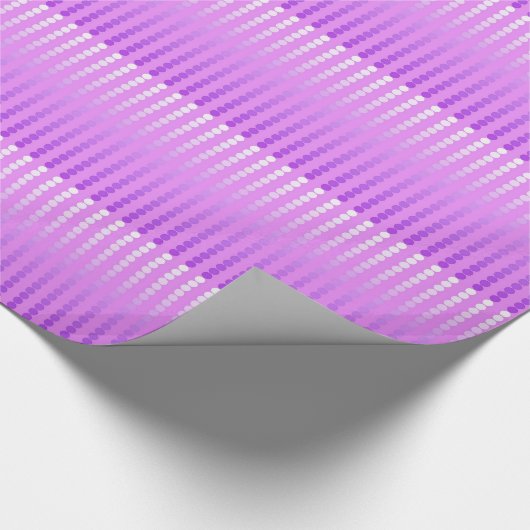 Satinpunkte - Orchideenfarben Geschenkpapier (Ecke)