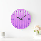 Satinpunkte - Orchideenfarben Große Wanduhr (Zuhause)