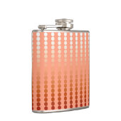 Satinpunkte - Pfirsichfarben Flachmann (Rechts)