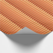 Satinpunkte - Rost und Kupfer Geschenkpapier (Ecke)