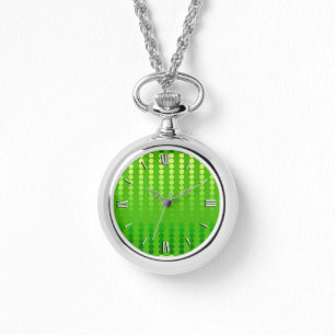 Satinpunkte - Schatten des Limonen Grüns Armbanduhr