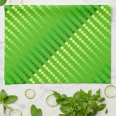 Satinpunkte - Schatten des Limonen Grüns Küchentuch (Gefaltet)