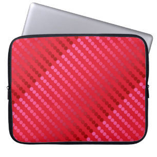 Satinpunkte - Schattierungen in tiefroten Farbtöne Laptopschutzhülle